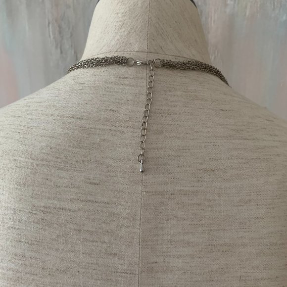 Silver colored large chain necklace - Picture 5 of 5